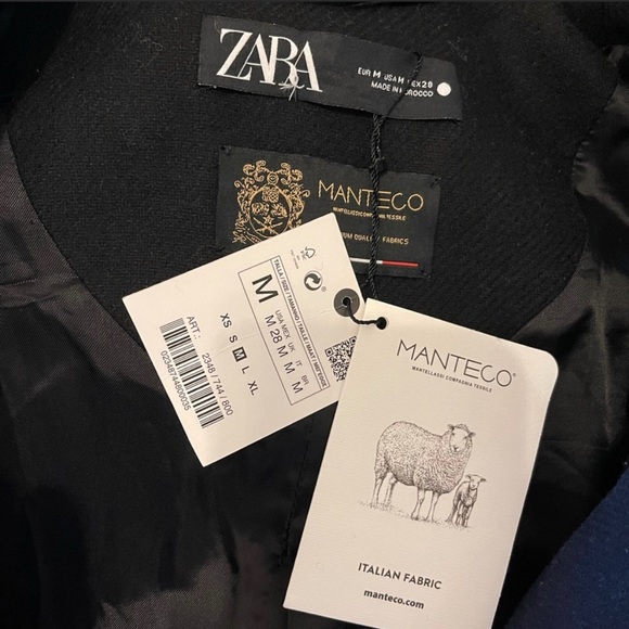 (SOLD) Zara MANTECO Premium Wool Oversized Belted Pea Coat - Picture 9 of 9